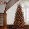 7ft. Natural Fraser Slim Fir Artificial Christmas Tree with Multicolor Lights